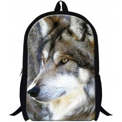 Wolf Pattern School Bags
