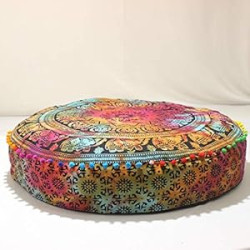 Outdoor Bed Cover Round Cushion Cover 35 x 35x Inch