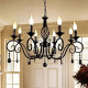 Chandeliers,8-Light French Country Crystal Candle