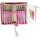 Tulip Etimo Rose Crochet Hook Set, multicolor, 2,2.5,3.0,3.5,4.0,4.5,5.0,5.5,6.0 millimeters
