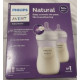 Philips AVENT Natural Baby Bottle Box Of 2 W/ Natural Response Nipple Clear 9oz