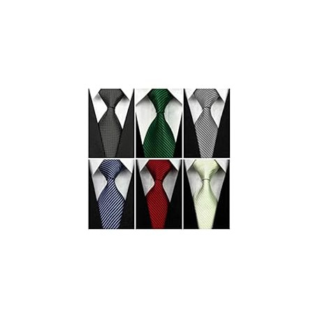 Lot 6 PCS Men's Class Ties Silk Tie