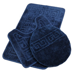 Bathroom Rugs Sets 3 Piece with Toilet Cover