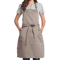 Adjustable Bib Apron with Long Ties