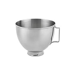 KitchenAid Stainless Steel Bowl , 4.5-Quart, Silver, Polished