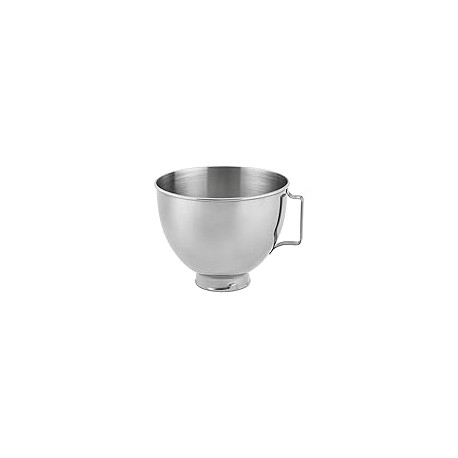 KitchenAid Stainless Steel Bowl , 4.5-Quart, Silver, Polished
