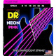 DR Strings HI-DEF NEON Electric Guitar Strings (NPE-9),Pink