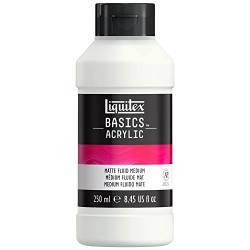 Liquitex BASICS Matte Fluid Medium, 250ml, 8.4-oz