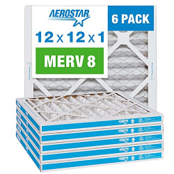 12x12x1 MERV 8 - 6 Count - High Efficiency Pleated HVAC