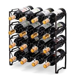 4-Tier Stackable Wine Rack
