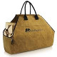 Heavy Duty Waxed Canvas Log Carrier Tote Bag