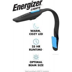 Energizer Clip on Book Light for Reading in Bed