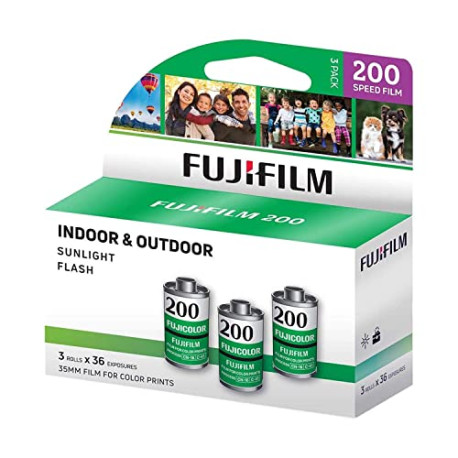Fujifilm 600018966 Fujicolor 200 Color Negative Film, 3 Pack