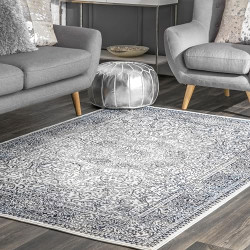 Transitional Oriental Style Delores Accent Rug, 3x5, Blue