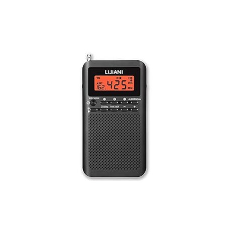 NOAA Weather AM FM Radio Portable Battery Operated