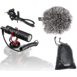 Universal Video Microphone with Shock Mount, Deadcat Windscreen