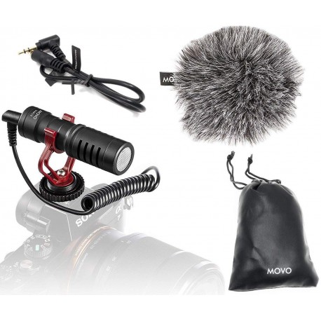 Universal Video Microphone with Shock Mount, Deadcat Windscreen