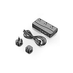 niversal Travel Adapter 220V to 110V Voltage Converter with 6A 4-Port USB