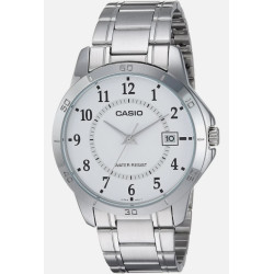 Casio MTP-V004D-7BUDF White Dial Stainless Steel Quartz Movement Men's Watch