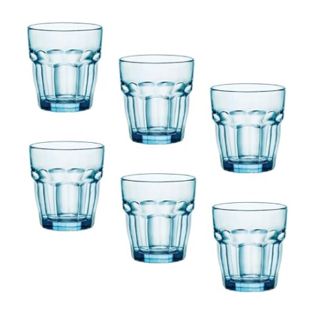 Bar Lounge Rocks Glasses, Blue, Set of 6 | 9 1/4 oz. | 27 cl