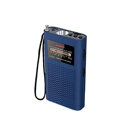 Portable Pocket AM FM Transistor Radio Card Playback