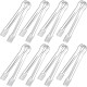 8 Pieces Plastic Tongs for Serving Food