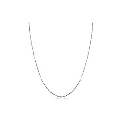 10k White Gold Singapore Chain Necklace For Women