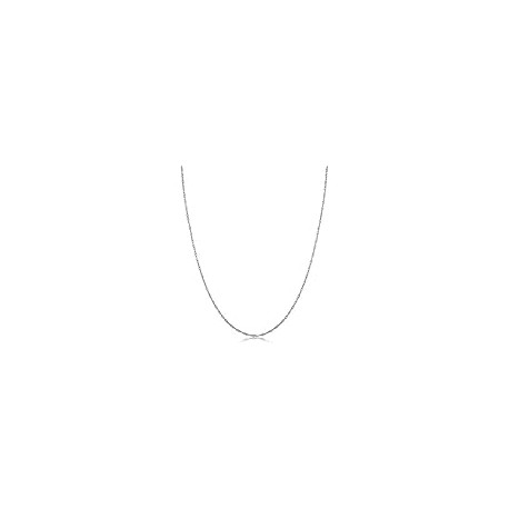 10k White Gold Singapore Chain Necklace For Women