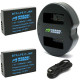 LP-E17 Battery (2-Pack) and Dual USB Charger for Canon LP-E17
