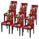 Christmas Dining Chair Covers Set of 4