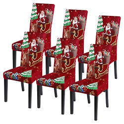 Christmas Dining Chair Covers Set of 4