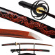 Katana Warrior Sword Damascus Folded Steel Blade