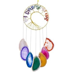 Tree of Life Agate Slice Wind Chime