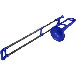 Mini Plastic Trombone for Beginners, Blue