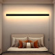 Modern Plug in Long Wall Sconce, 39" Black Matte LED Wall Lights