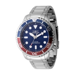 Invicta Pro Diver Men 48mm Stainless Steel Steel Blue dial PC21J Quartz