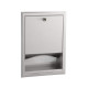 Stainless Steel Recessed Paper Towel Dispenser, Satin Finish, 17-3/16" Height, 12-3/4" Width