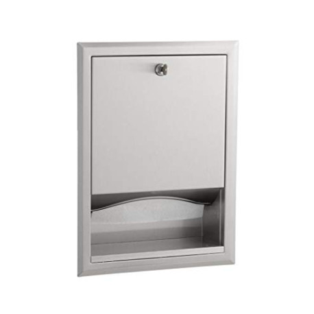 Stainless Steel Recessed Paper Towel Dispenser, Satin Finish, 17-3/16" Height, 12-3/4" Width