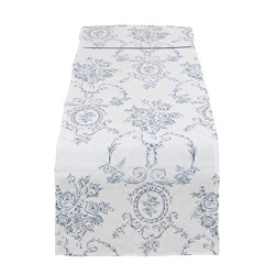 Veronique Collection Table-Toppers, 16 in x 72 in, Indigo