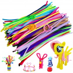 Acerich 300 Pcs Pipe Cleaners Assorted Colors