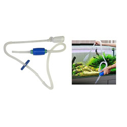 Aquarium Cleaner Siphon Pump Fish Tank Gravel Sand Cleaner with Long Nozzle