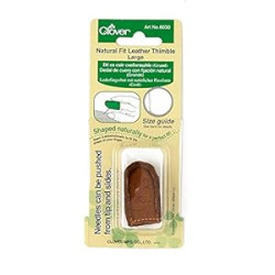 Clover Natural Fit Leather Thimble Large