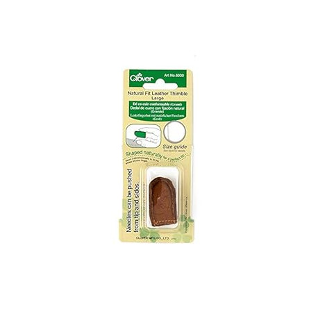 Clover Natural Fit Leather Thimble Large