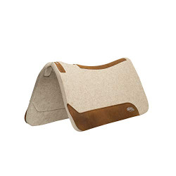 27" x 27" Contoured Wool Blend Felt Pony Saddle Pad
