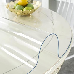 2.0mm Thick 47 Inches Clear Round Table Protector