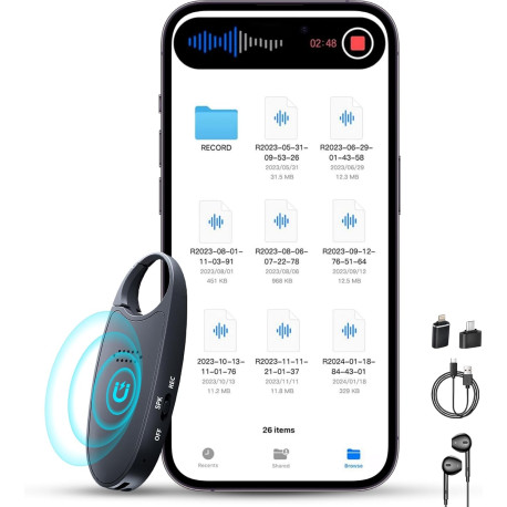 64GB Voice Activated Digital Recorder