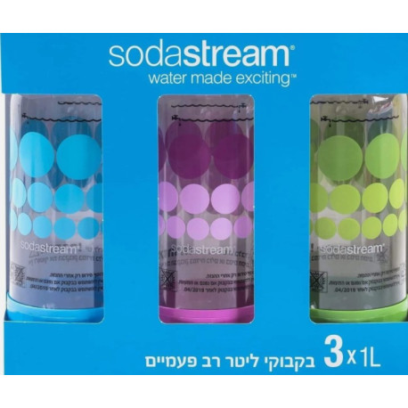 Pack 1 Liter Carbonating Bottles for Home