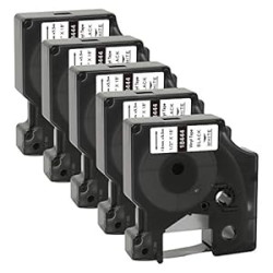 Label Tape 1/2" Replacement for DYMO Rhino 18444