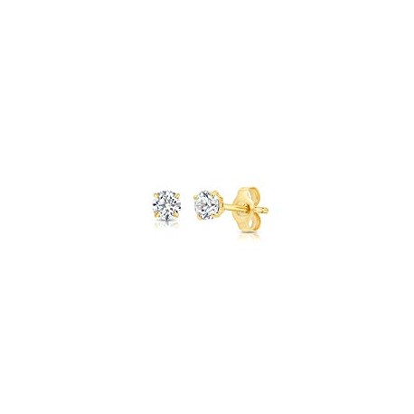 14k Yellow Gold Solitaire Round