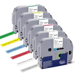 Multi Color Label Maker Tape Replacement for Brother P Touch Label Maker Cartridge TZe-231
